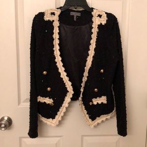 Black sequin cardigan